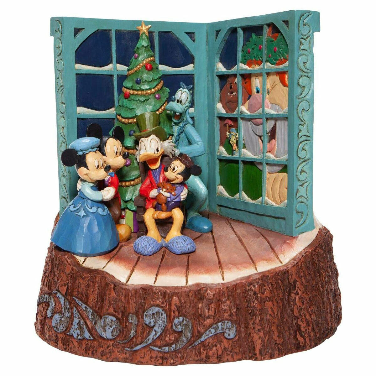 Disney Traditions Figurine Mickey Christmas Carol God Bless Us All 7" - NEW