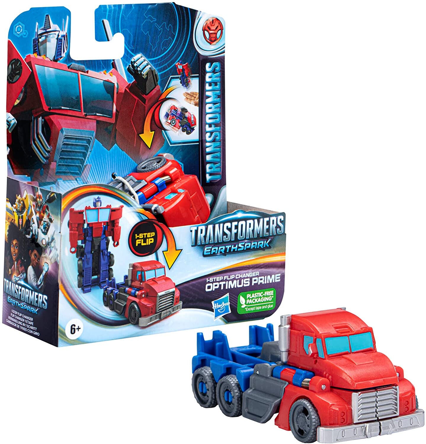 Transformers EarthSpark 1-Step Flip Changer Optimus Prime	NEW 2023