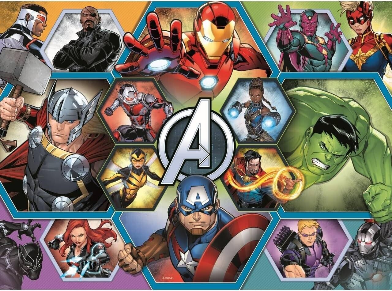 Ravensburger 12004029 Marvel Avengers Toys-100 Piece Jigsaw Puzzles for Kids Age