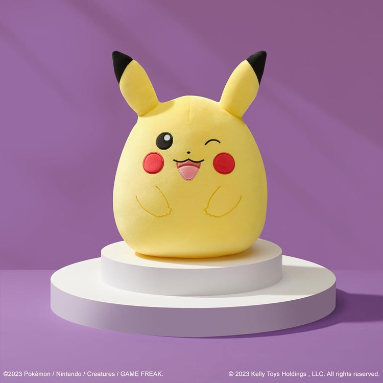 Squishmallows Original 14-Inch Pokémon Winking Pikachu Medium-Sized Ultrasoft Pl