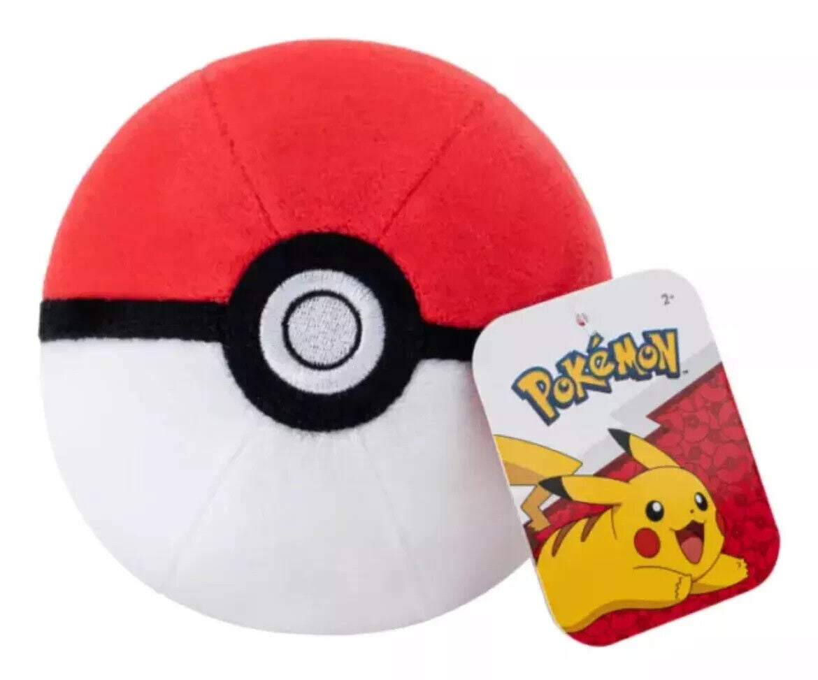 Pokémon 4" Poké Ball Plush Standard Poke Ball (10cm) - NEW With Tags