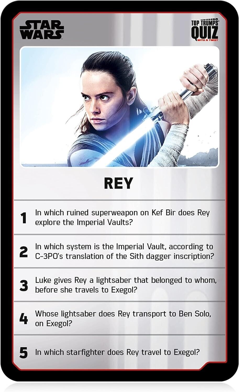 Top Trumps Star Wars Quiz Game, 500 questions to test your knowledge and memory