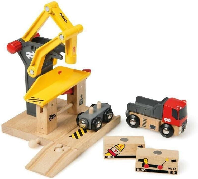 BRIO World Freight Goods Station for Kids Age 3 Years Up - Compatible With All B