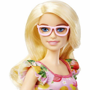 New Barbie Fashionistas Doll #181 Blonde Hair Fruit Print Dress