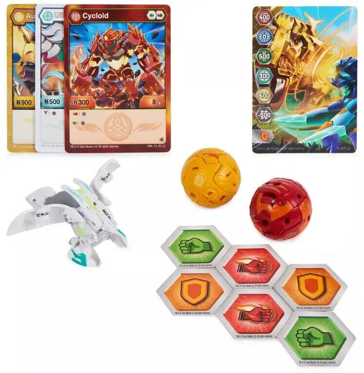 Bakugan Legends Starter Pack - Sairus Ultra, Auxillataur & Cycloid - 3-Figure Se