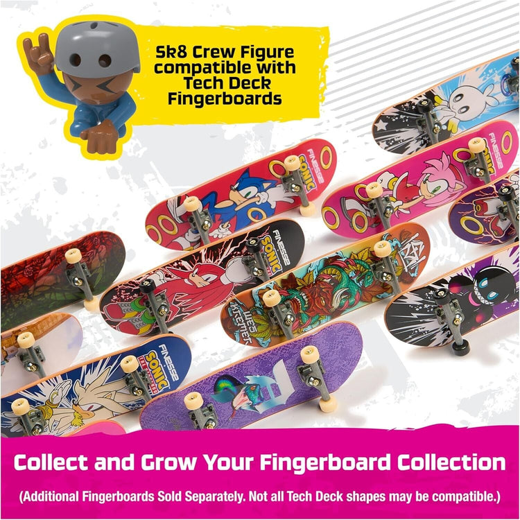 Tech Deck Sk8 Crew 2-in-1 Transforming Ultra Sk8 Bus & Storage with Fingerboard