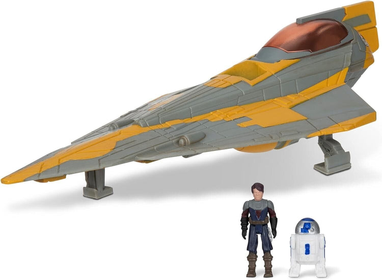 STAR WARS Micro Galaxy Squadron Anakin Skywalker's Jedi Starfighter - 5-Inch Sta