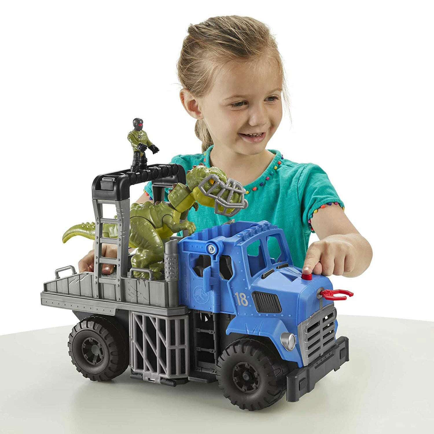 New Imaginext Jurassic World Dominion Break Out Dino Hauler Toy Set