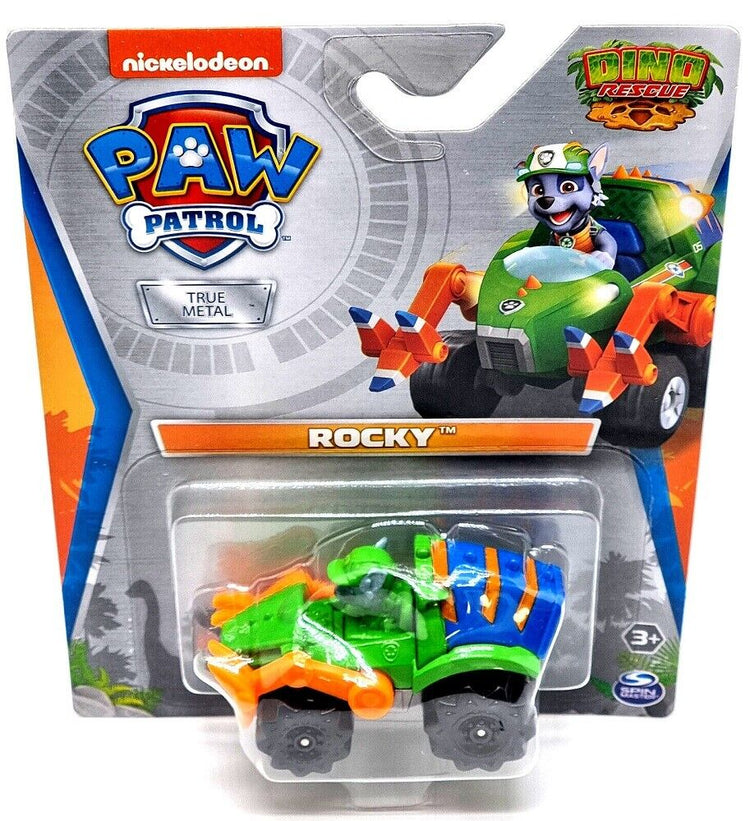 NEW 2023 Spin Master True Metal Paw Patrol Die-Cast Vehicles Assortment - ROCKY (DINO RESCUE)