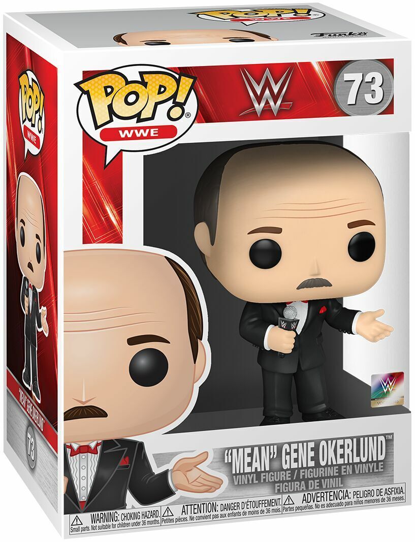 New WWE Pop! Vinyl Mean Gene Okerlund Figure - Collectible Wrestling Memorabilia