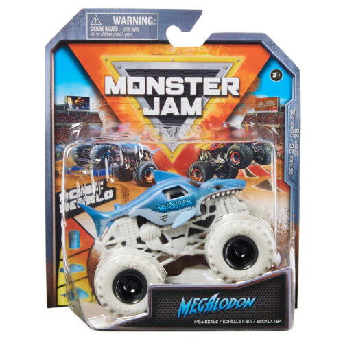 GENUINE Hot Wheels/Spin Master Monster Truck Monster Jam 1:64 & 1:24 scale NEW - MEGALODON