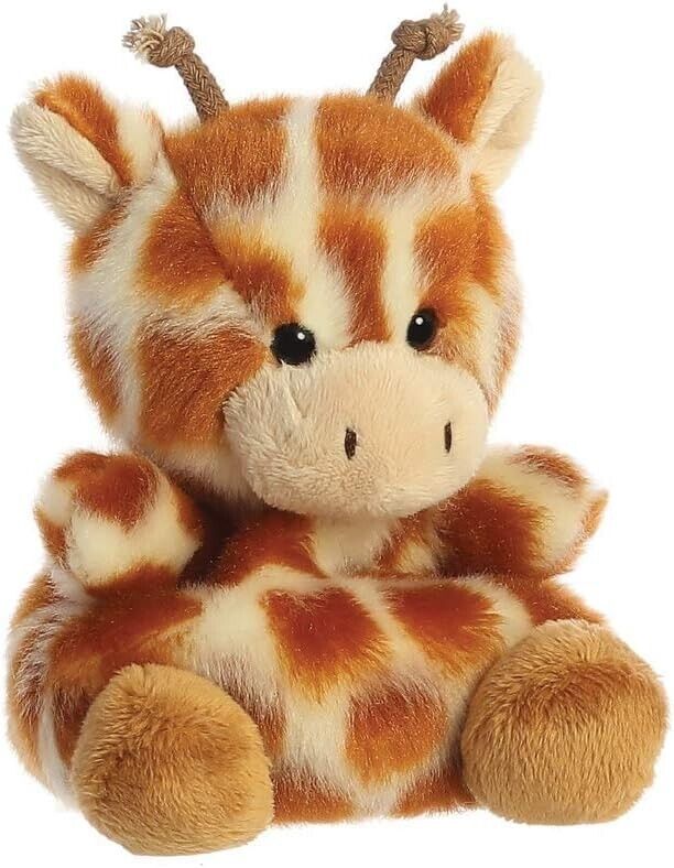 Aurora Palm Pals, Safara The Giraffe Soft Toy, 33477, 5 inches, Multi-Coloured