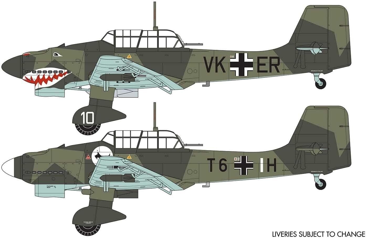 Airfix Model Set - A03087A Junkers Ju87 B-1 Stuka Model Building Kit - Plastic M