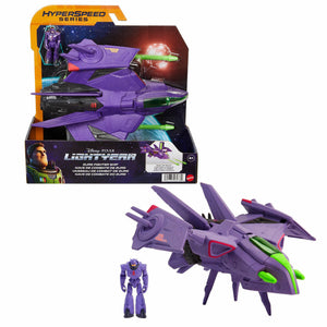 Disney Pixar Lightyear Hyperspeed Zurg Fighter Ship & Figure Set