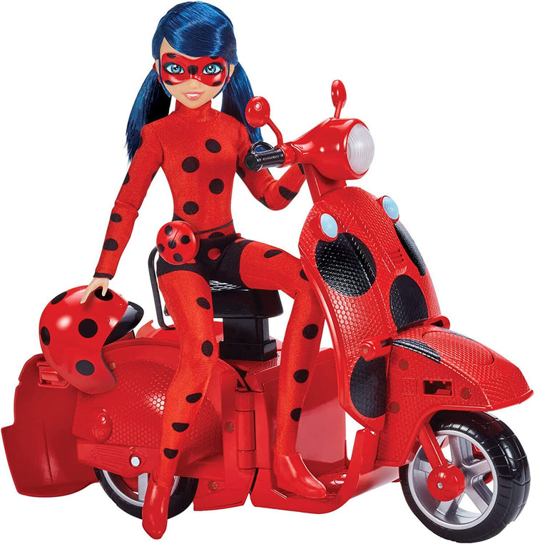 Miraculous Ladybug Switch N Go Scooter & Fashion Doll Set - New in Box!