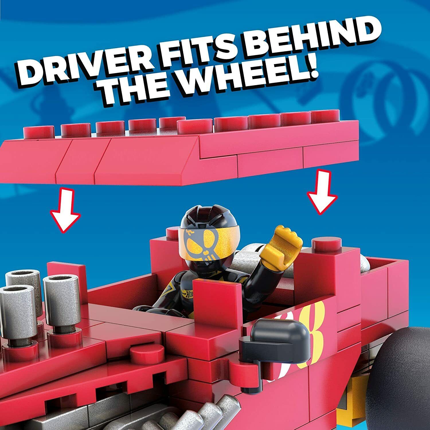 Mega Construx Hot Wheels Rockin' Racer Bone Shaker Set - New in Box!