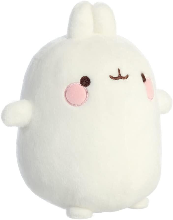 Aurora, 14216, Molang Med, 10In, Rabbit Soft Toy, White