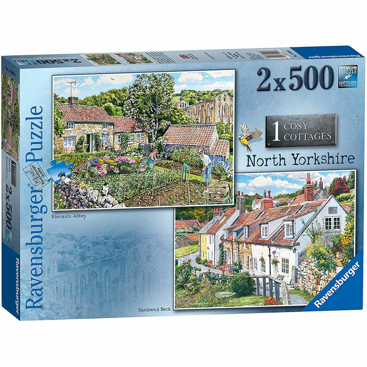 New Ravensburger Cosy Cottages No.1 - North Yorkshire 2x500 Piece Puzzles