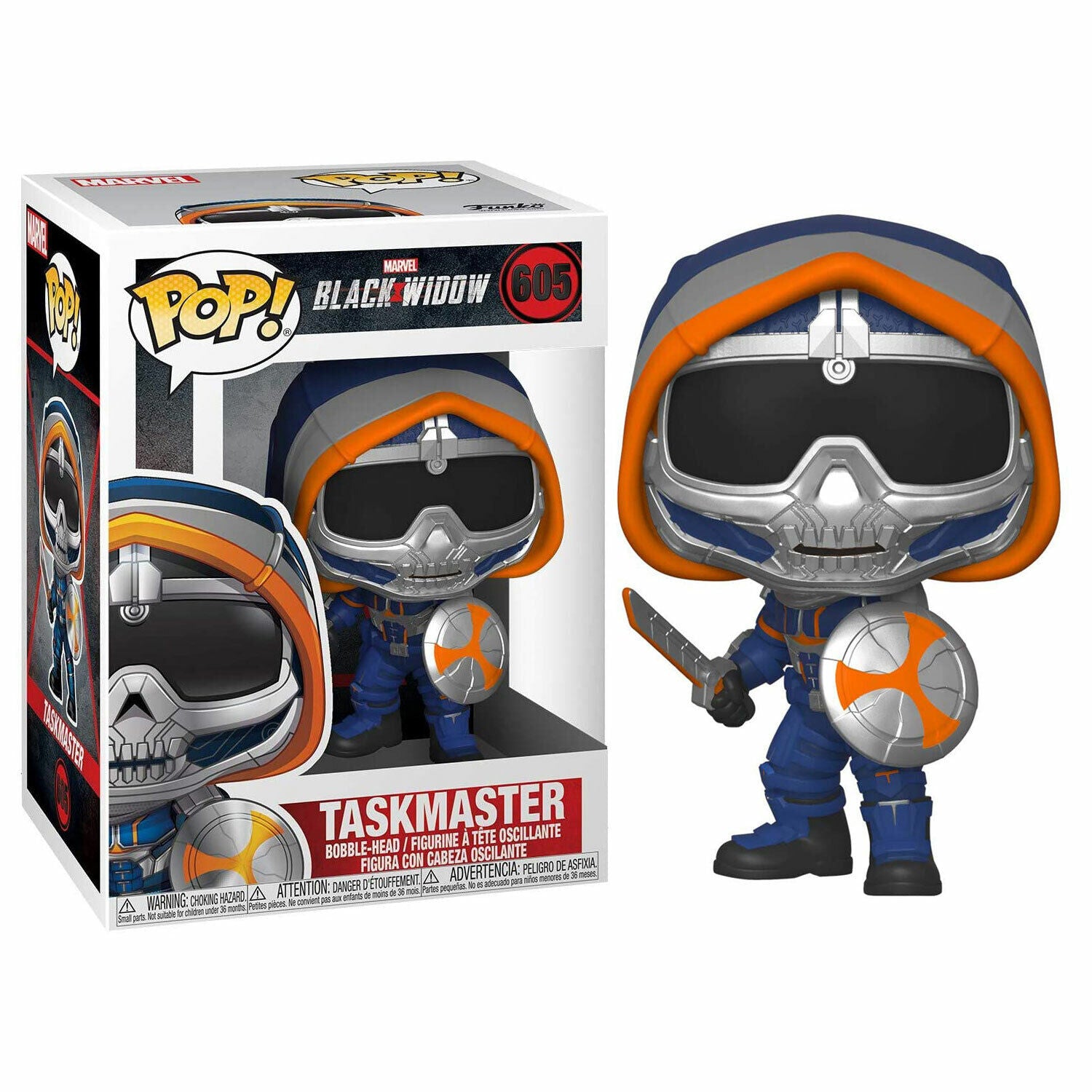 New Marvel Black Widow Pop! Vinyl Figure - Taskmaster w/ Shield - Free Shipping