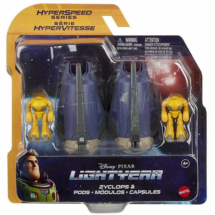 Disney Pixar Lightyear Hyperspeed Pods & Mini Zyclops Toy Set