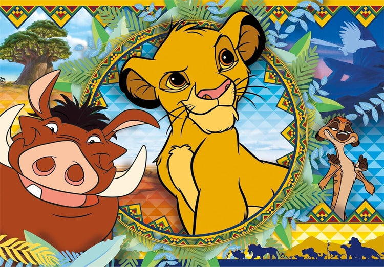 Clementoni - 21604 - Supercolor Puzzle for children - Disney Lion King - 2 x 60