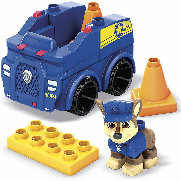 New Mega Bloks PAW Patrol Chase's Patrol Car - Ready for Action!