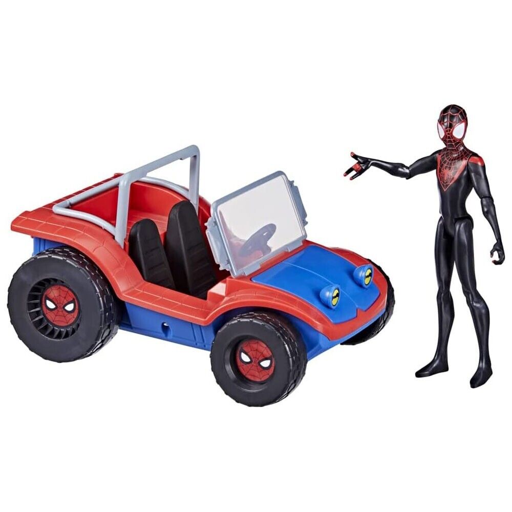 New Marvel Spider-Man Spider-Mobile & Miles Morales Figure Set