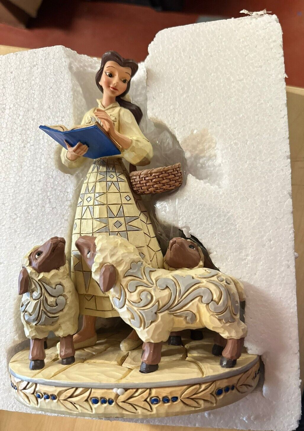 Disney Traditions Bookish Beauty Figurine SMALL DAMAGED Discounted give away.