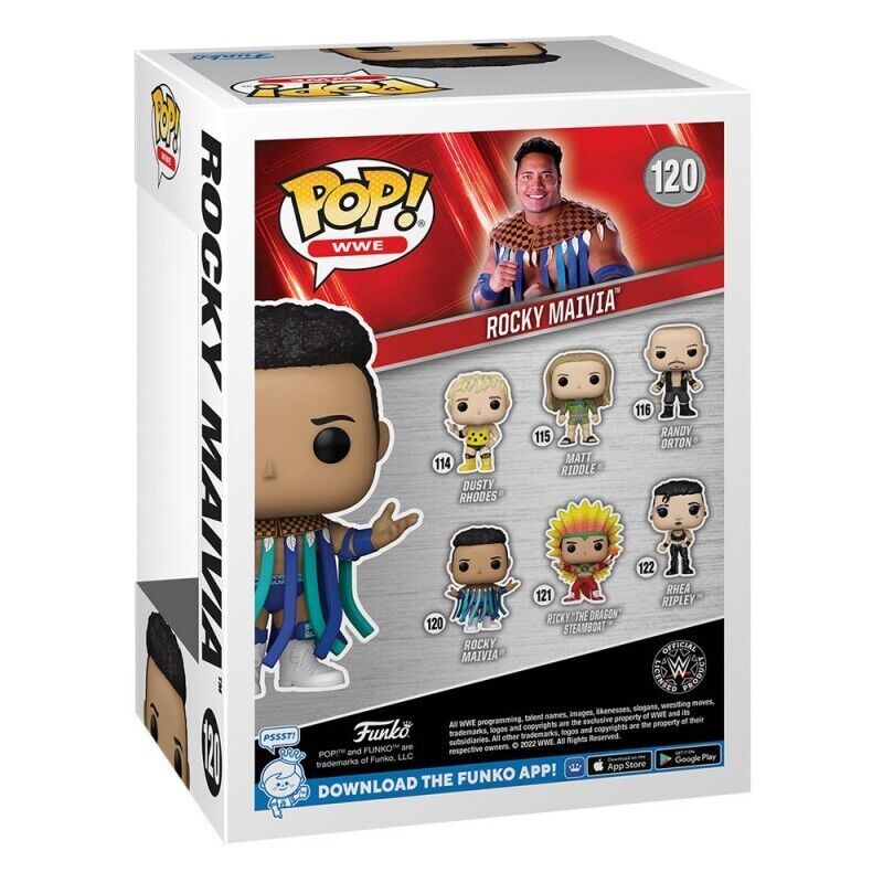 Funko POP WWE Rocky Maivia #120 - Rare Collectible Figure