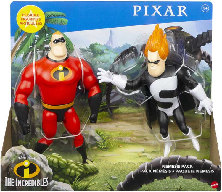 Disney Pixar Incredibles Nemesis Action Figure Pack - Syndrome & Mr Incredible