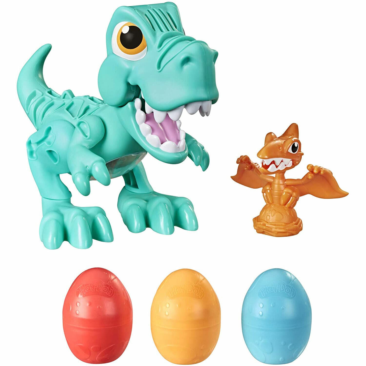 New Play-Doh Dino Crew Crunchin' T-Rex with 3 Eggs - Non-Toxic Fun for Kids