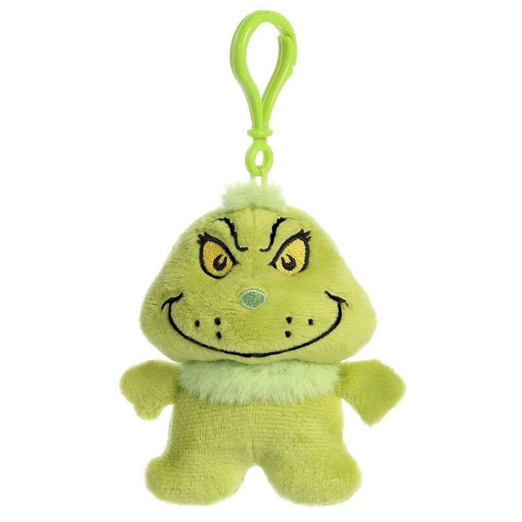 New Dr Seuss The Grinch Plush Key Clip by Aurora - Cute and Collectible!