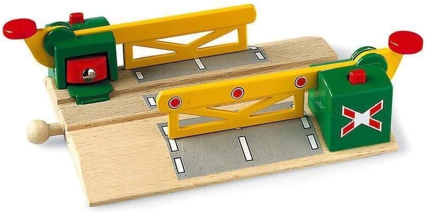 BRIO Magnetic Action Train Crossing for Kids Age 3 Years Up - Compatible with al