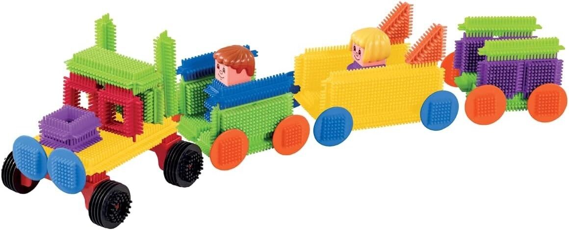 Stickle Bricks Build it Box, 100 Pieces - Stimulate Imagination and Motor Skills