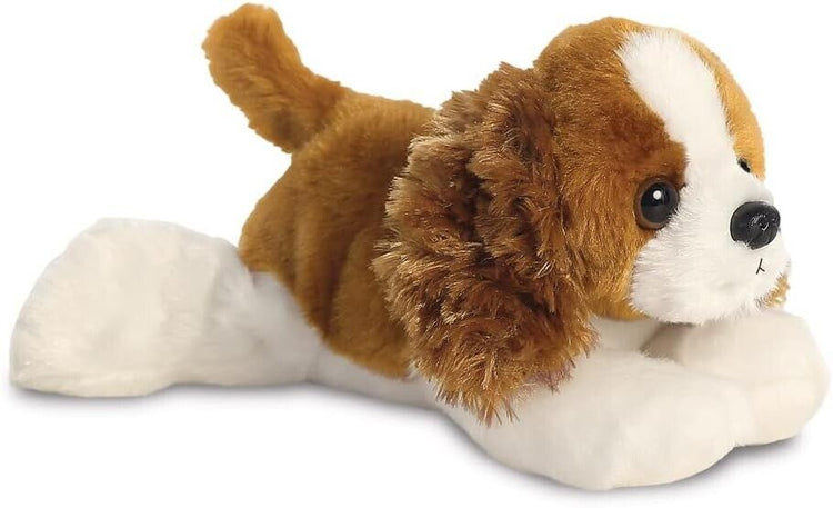 AURORA, 31712, Mini Flopsies Charles the Spaniel Dog, 8In, Soft Toy, Brown and W