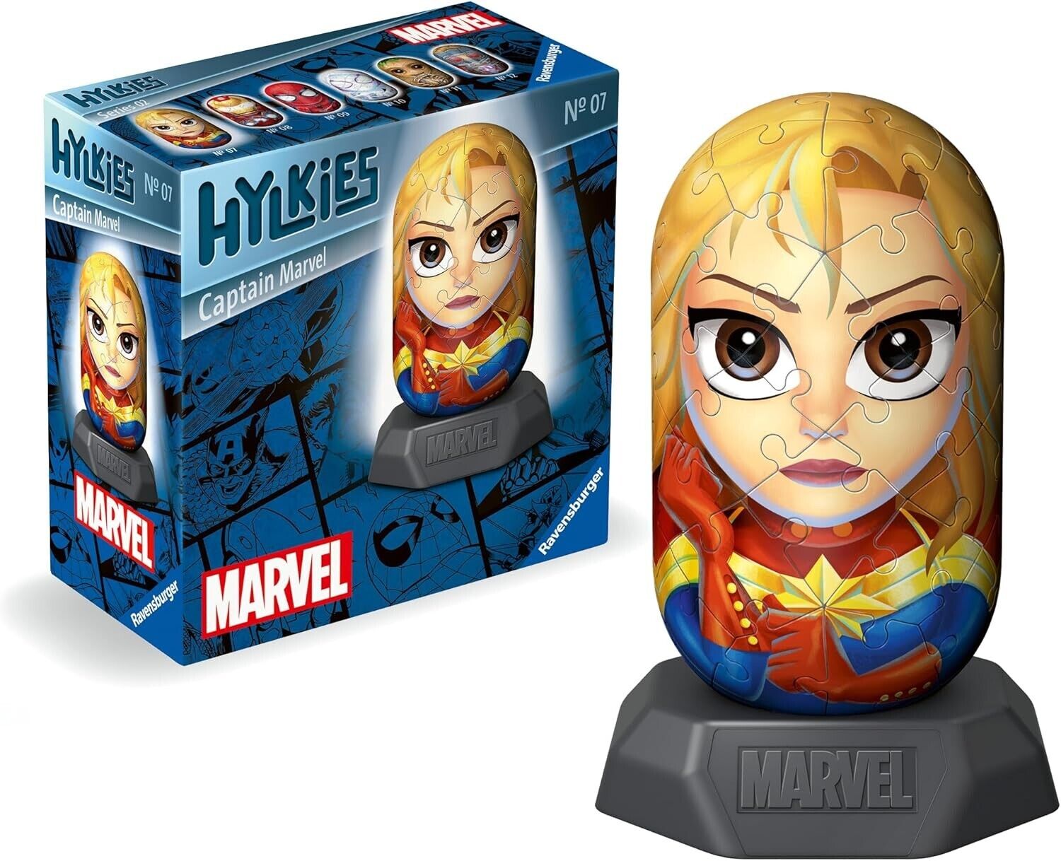 Ravensburger 12001156 Marvel Hylkies Figures Captain Collectable Toys and Gifts