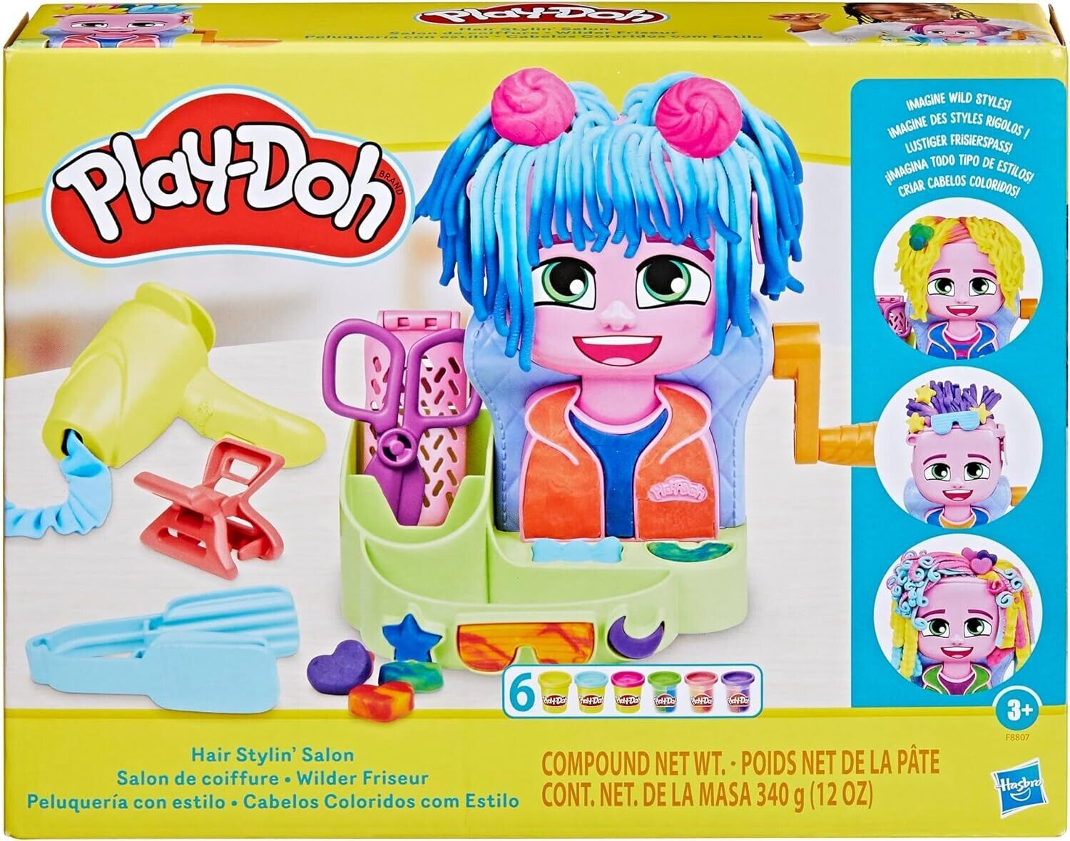 Play-Doh Hair Stylin' Salon Children's Sensory Activity Playset with Accessories