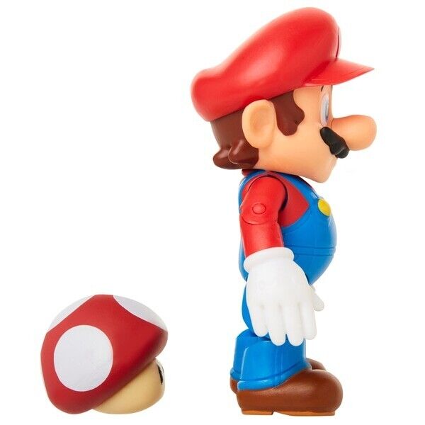 "Super Mario 4" Figure - Mario w/ Super Mushroom BRAND NEW"