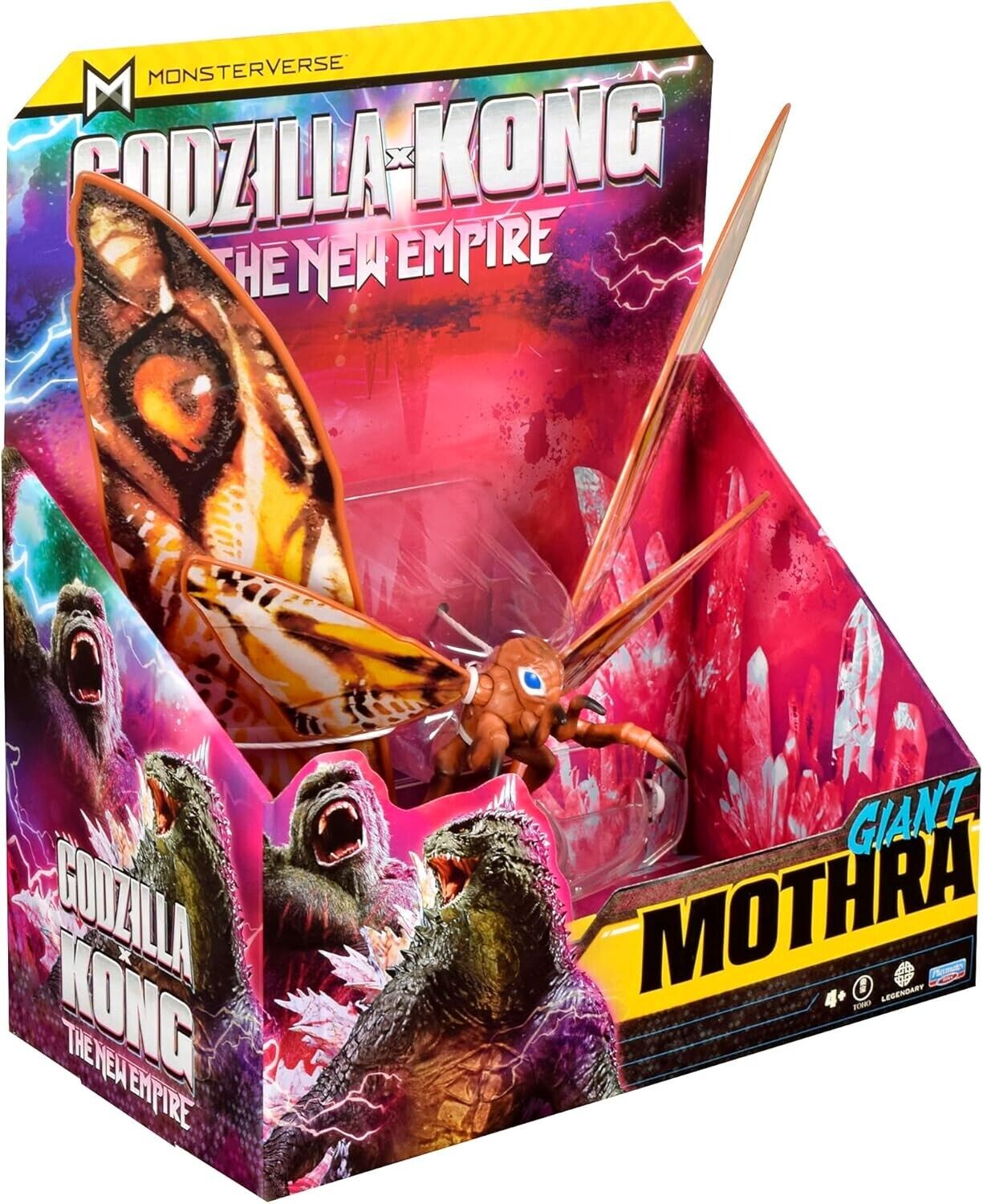 Godzilla x Kong: The New Empire, 11-Inch Giant Mothra Action Figure Toy, Iconic