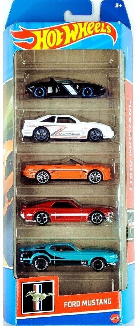 Hot Wheels 2023 Pack of 5 Cars - All Styles - Must Have - Bulk Cheap Buy! - FORD MUSTANG