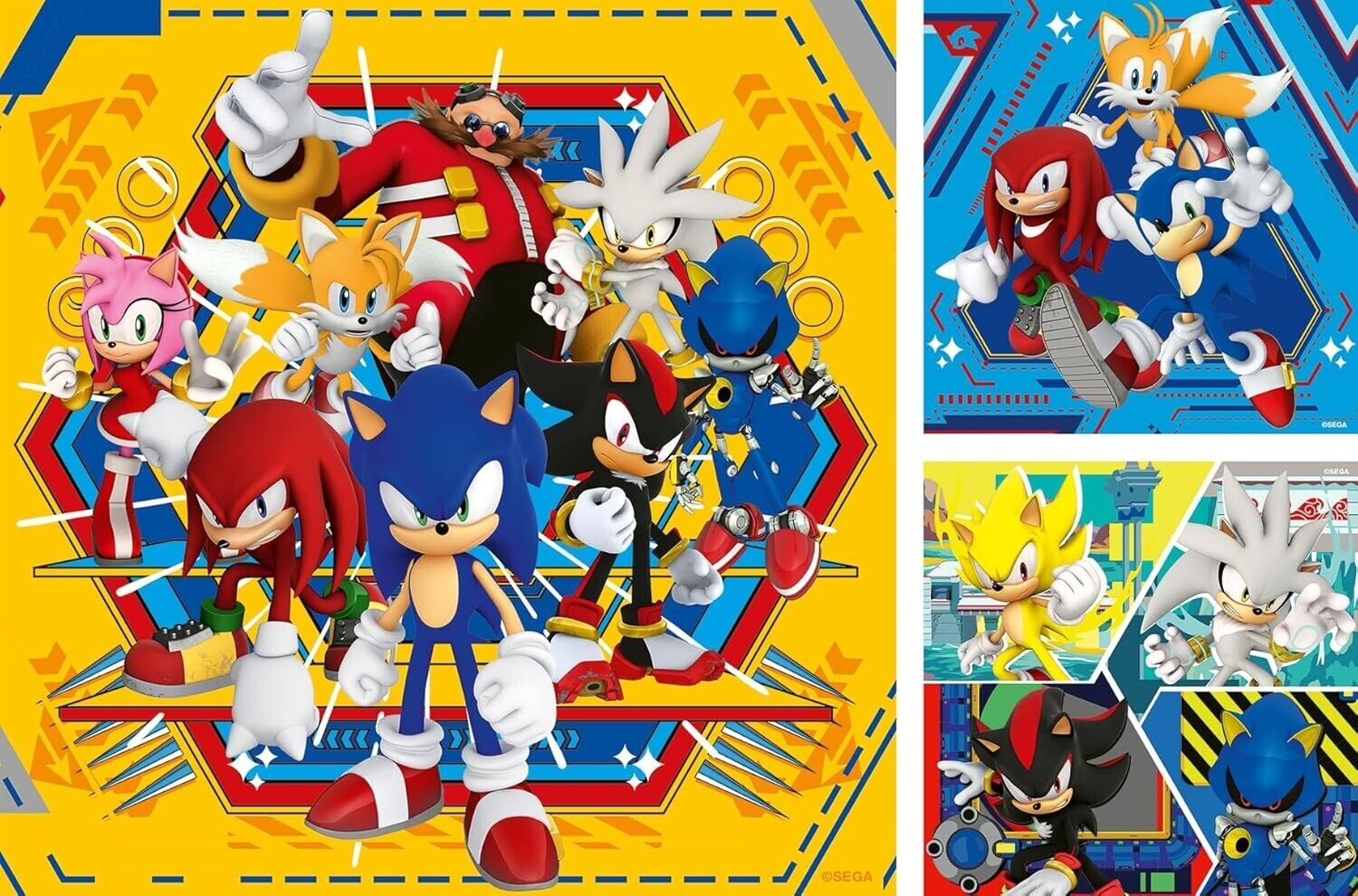 Ravensburger 12001133 Sonic The Hedgehog Toys-3x 49 Piece Jigsaw Puzzles for Kid