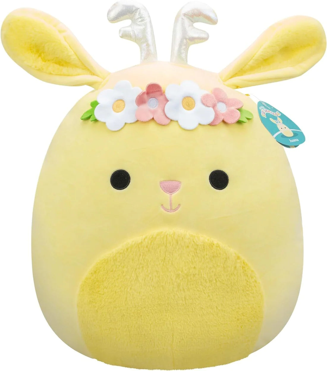 Squishmallows 2024 New Collection - 16 Inch Plush Toy - Adorable and Huggable - Juana The Light Yellow Jackalope