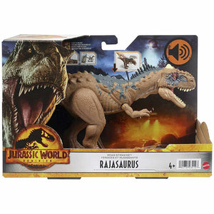 New Jurassic World Dominion Roar Strikers Rajasaurus Dinosaur Figure - Collectib