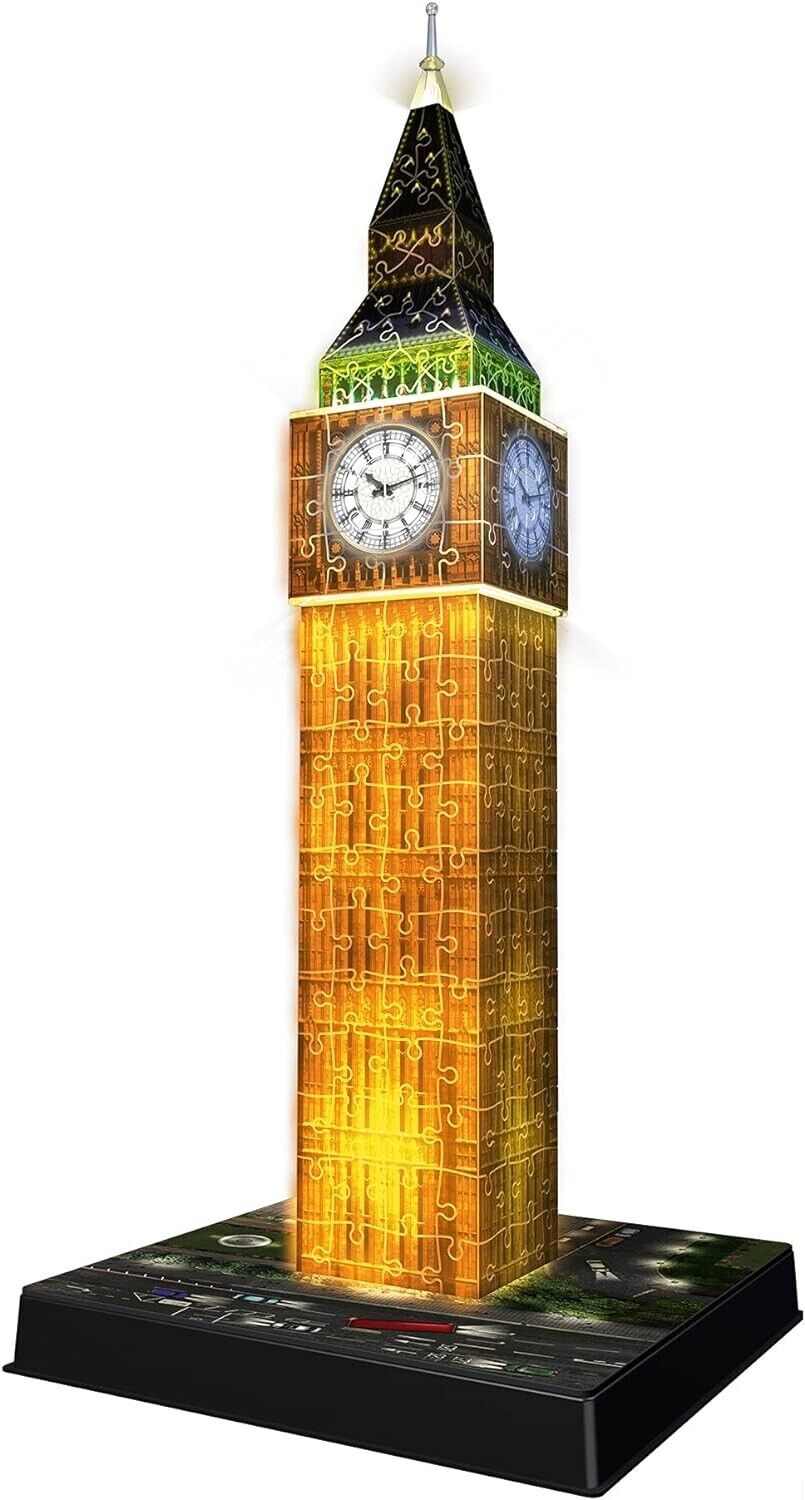 Ravensburger Big Ben 3D Jigsaw Puzzle for Adults and Kids Age 8 Years Up - Night