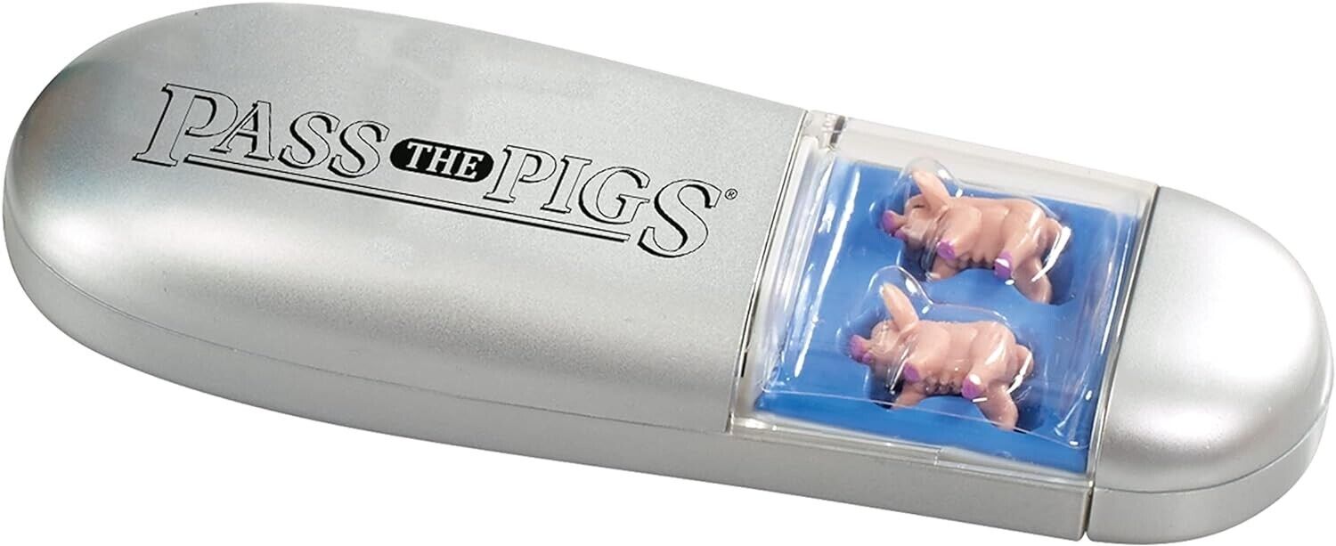 PASS THE PIGS Dice Game, The classic party and travel game, Will you get a Leani