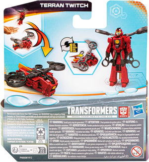 Transformers EarthSpark 1-Step Flip Changer Terran Twitch Stocking Filler Gift