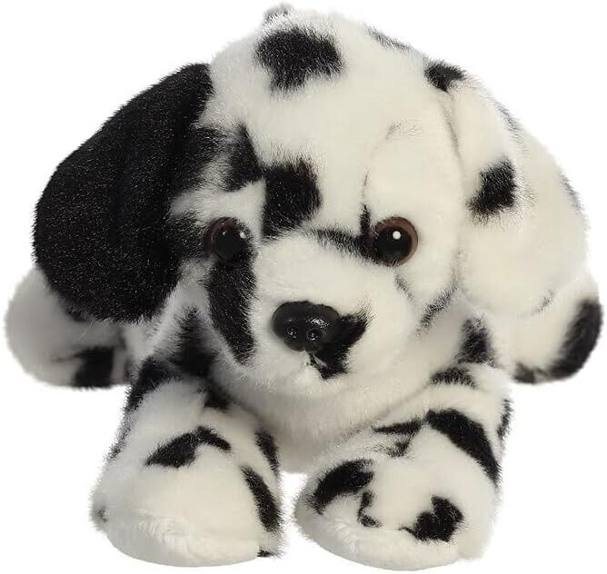 Aurora, 31821, Mini Flopsies Dipper Dalmatian Dog, 8In, Soft Toy, Black and Whit