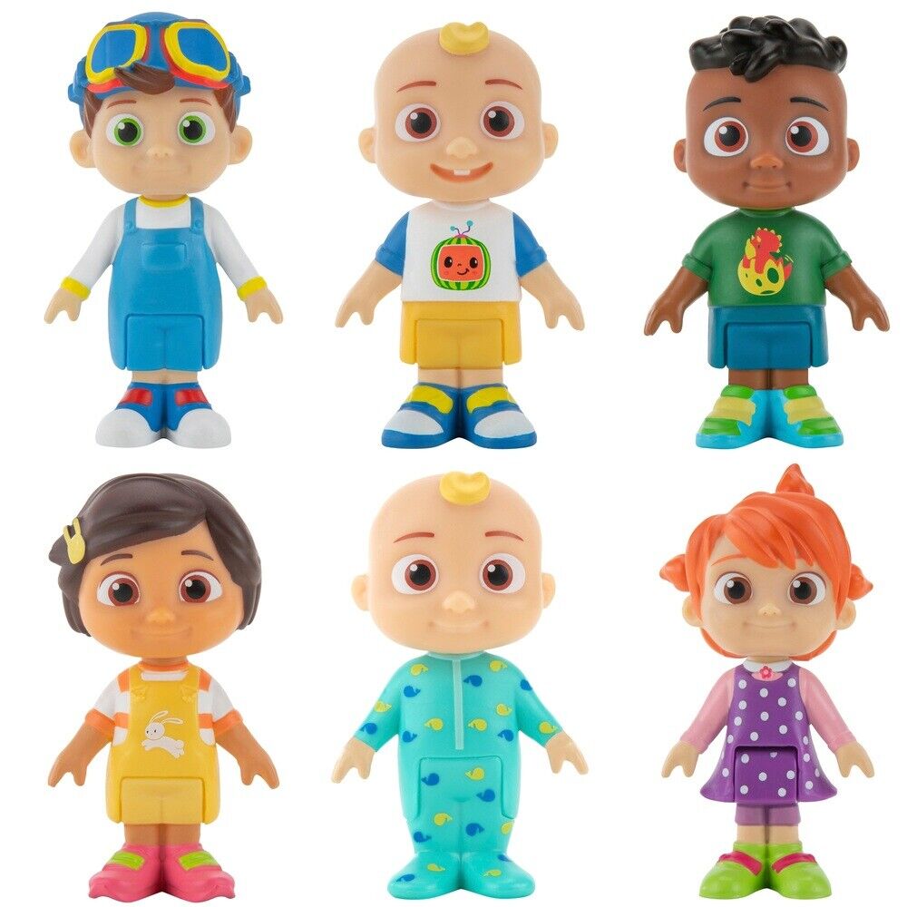 New CoComelon Friends & Family 6 Figure Set - Perfect for Kids Playtime