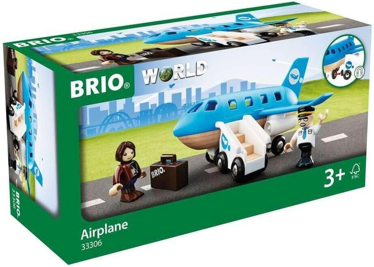 BRIO World Blue Airplane Toy for Kids Age 3 Years Up - Aeroplane