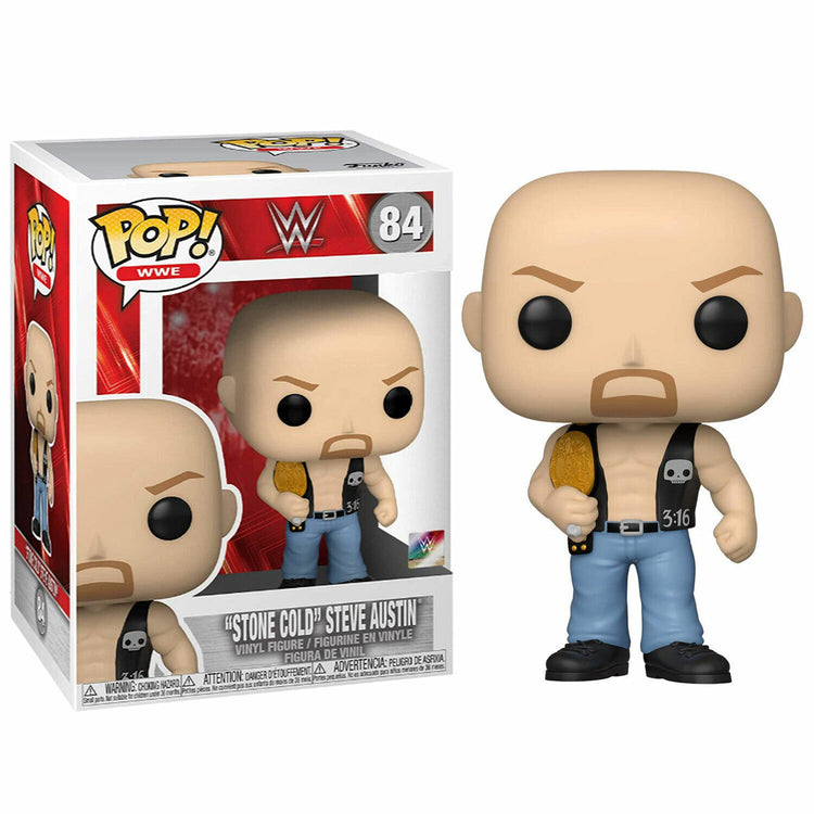 "New WWE Pop! Vinyl "Stone Cold" Steve Austin with Belt - Collectible Figure"